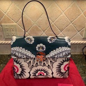 Valentino Runway Floral Print Handbag Retail $3000